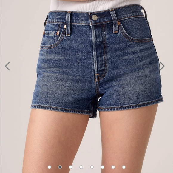 Levi's High Waist 501 Denim Shorts - Picture 1 of 6
